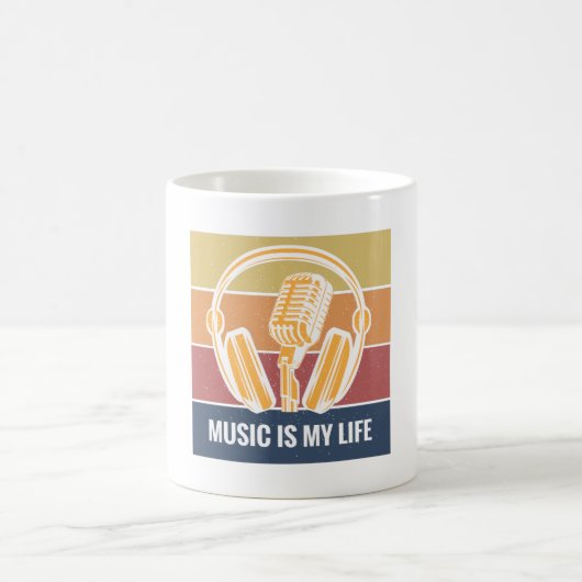 Musik ist mein Leben Kaffeetasse (Mittel)