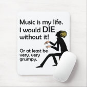 Musik ist mein Leben Mousepad (Mit Mouse)