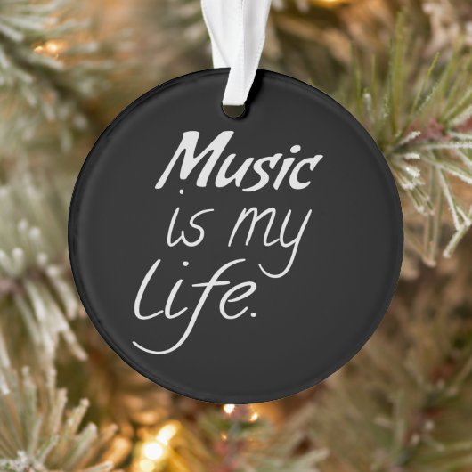 Musik ist mein Leben Ornament (Baum)