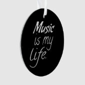 Musik ist mein Leben Ornament (Vorderseite)