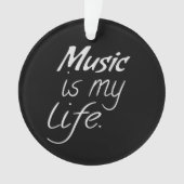 Musik ist mein Leben Ornament (Vorderseite)