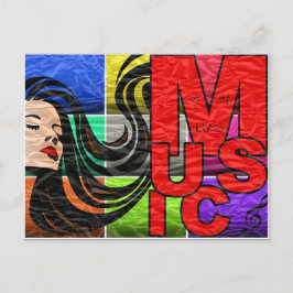 Musik ist mein Leben Postkarte