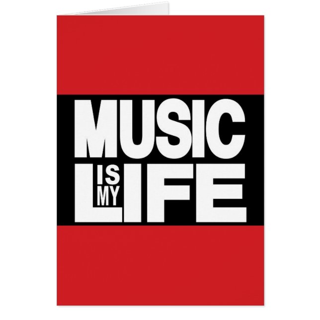 Musik ist mein Leben-Rot (Vorne)