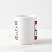 Musik ist mein Leben Rot Kaffeetasse (Mittel)