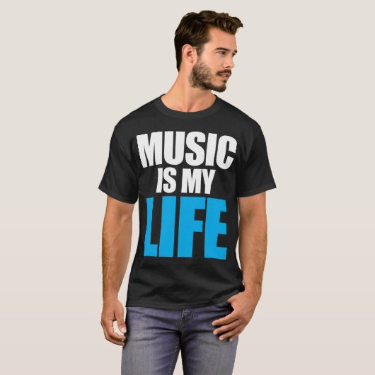 Musik ist mein Leben T-Shirt (Vorne ganz)