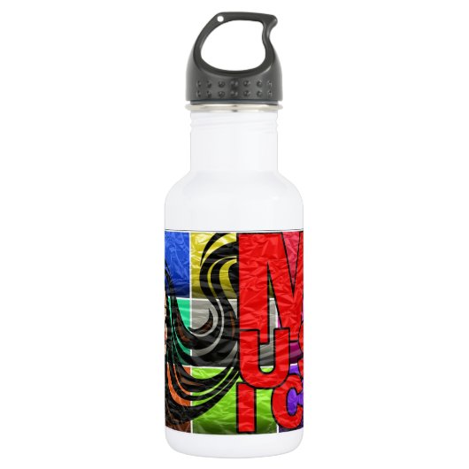 Musik ist mein Leben Trinkflasche (Vorderseite)