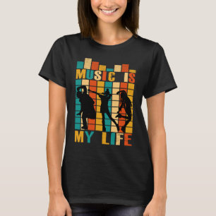 Musik ist mein Leben Vintage für Tänzer und Musik T-Shirt