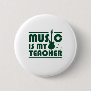 Musik ist mein Lehrer Button