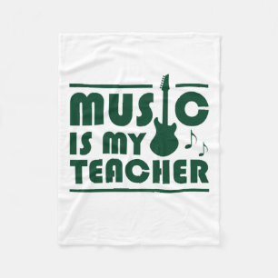 Musik ist mein Lehrer Fleecedecke
