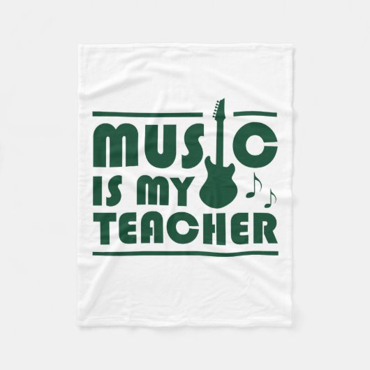 Musik ist mein Lehrer Fleecedecke (Vorderseite)