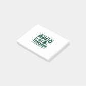 Musik ist mein Lehrer Post-it Klebezettel (angewinkelt)