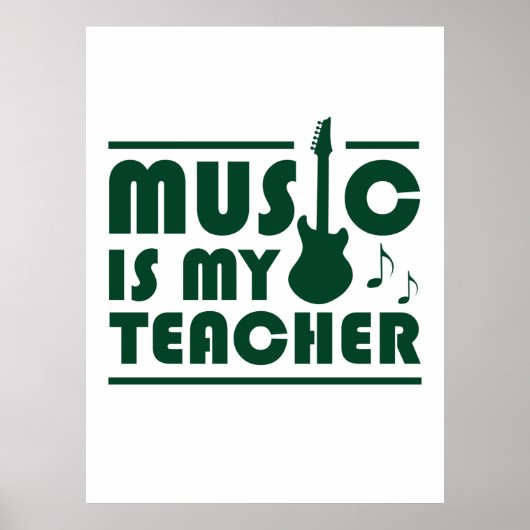 Musik ist mein Lehrer Poster (Vorne)