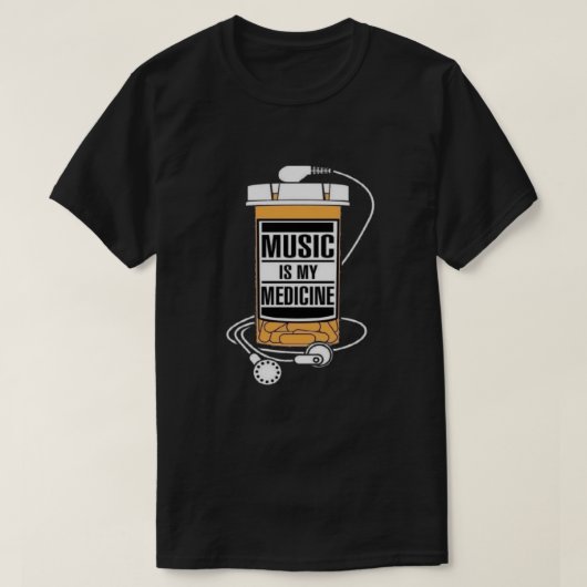 Musik ist mein Medizin-T - Shirt (Design vorne)