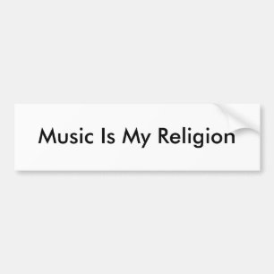 Musik ist mein Religions-Autoaufkleber Autoaufkleber