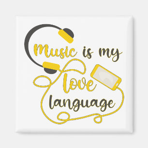 Musik ist mein romantischer Satz in der Liebe Magnet
