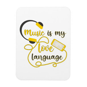 Musik ist mein romantischer Satz in der Liebe Magnet