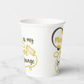 Musik ist mein romantischer Satz in der Liebe Pappbecher (Rechts)