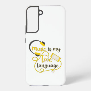 Musik ist mein romantischer Satz in der Liebe Samsung Galaxy Hülle