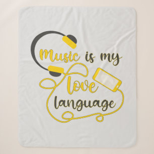 Musik ist mein romantischer Satz in der Liebe Sherpadecke