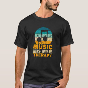 Musik ist mein Therapeut Niedlicher Musiker T-Shirt