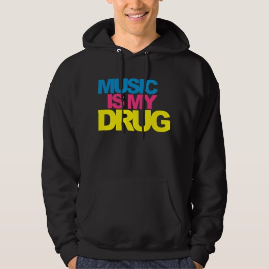 Musik ist meine Droge Hoodie (Vorderseite)