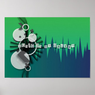 Musik ist meine Galaxie Poster