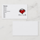 Musik ist meine Lebengeschäft Karte Schablone (Vorne/Hinten)