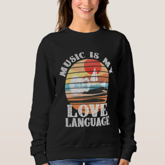 Musik ist meine Liebe - Gitarrist Sweatshirt