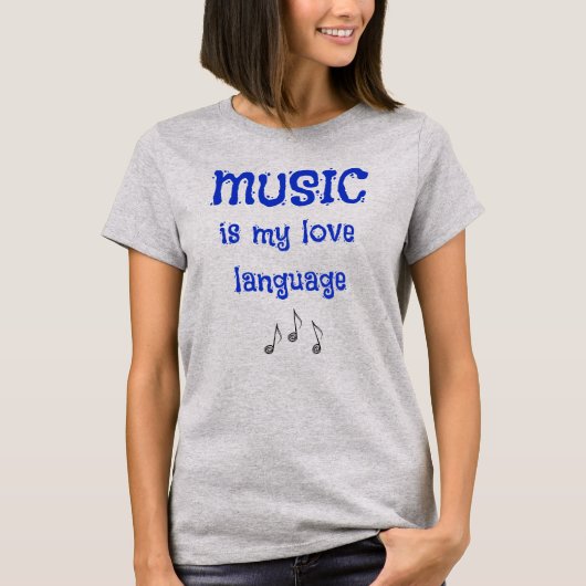Musik ist meine Liebe Sprache FrauenT - Shirt (Vorderseite)