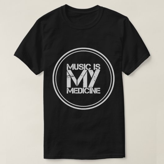 Musik ist meine Medizin Klassischer T - Shirt (Design vorne)