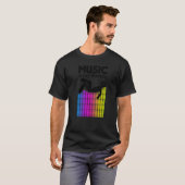 Musik ist meine Therapie Equalizer Dj Rainbow Soun T-Shirt (Vorne ganz)