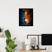MUSIK IST MEINE THERAPIE POSTER (Heimbüro)