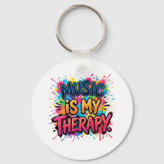 Musik ist meine Therapie Schlüsselanhänger