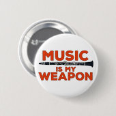 Musik ist meine Waffe Button (Vorne & Hinten)