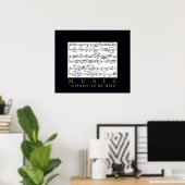 Musik ist mir immer im Kopf Poster (Heimbüro)