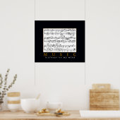 Musik ist mir immer im Kopf Poster (Küche)