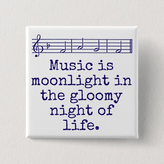 Musik ist Mondlicht - Musikangebot Button (Vorderseite)