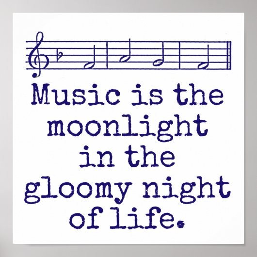 Musik ist Mondlicht - Musikangebot Poster (Vorne)