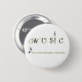 Musik ist myuniverse christlicher Musik-Knopf Button (Vorne & Hinten)