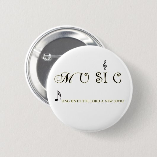 Musik ist myuniverse christlicher Musik-Knopf Button (Vorne & Hinten)