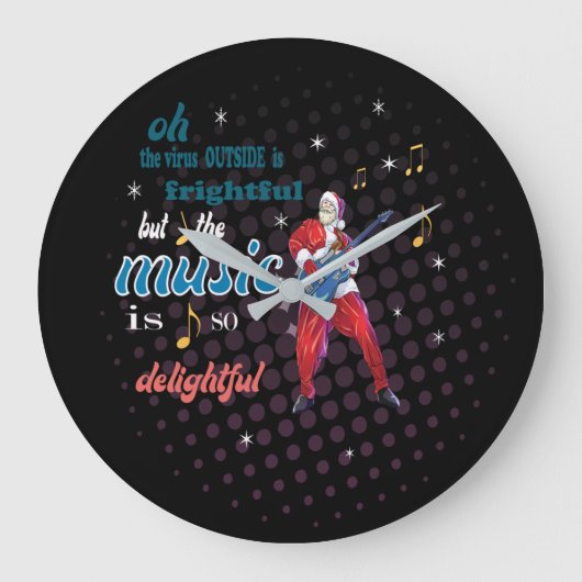 Musik ist so angenehm große wanduhr (Vorderseite)