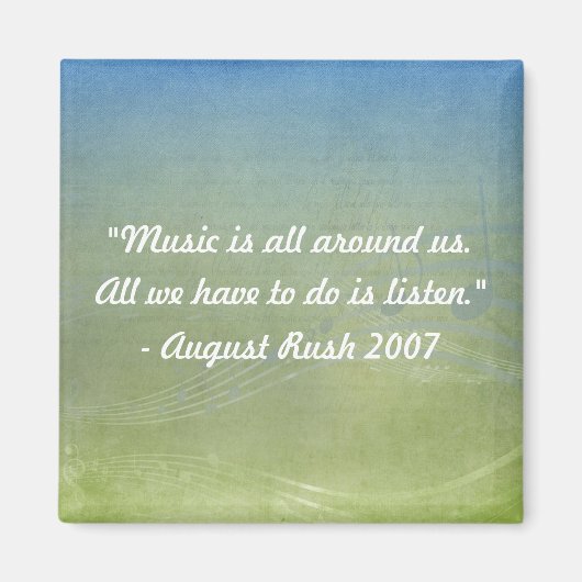 Musik ist überall in unserem Magnet (Vorne)