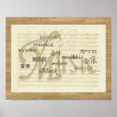 Musik ist Universell Poster (Vorne)