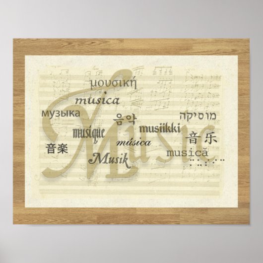 Musik ist Universell Poster (Vorne)