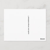 Musik ist Universell Postkarte (Rückseite)