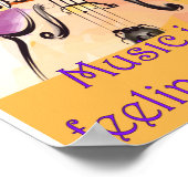Musik ist, wie Gefühle klingen Poster (Ecke)
