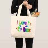 Musik Jumbo Stoffbeutel (Vorderseite (Produkt))
