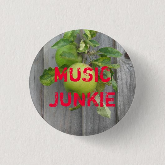 Musik-Junkie Button (Vorderseite)