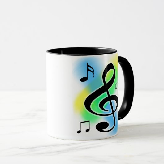 Musik-Kaffee-Tasse Tasse (VorderseiteRechts)