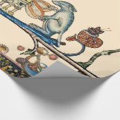 MUSIK, Kaninchen, Hund - MUSIK, MITTELALTERLICHE B Geschenkpapier (Ecke)